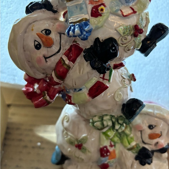 Home Interiors Snowman Candle Holder - Picture 5 of 9